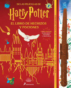 HARRY POTTER. LIBRO DE HECHIZOS Y POCIONES +VARITA